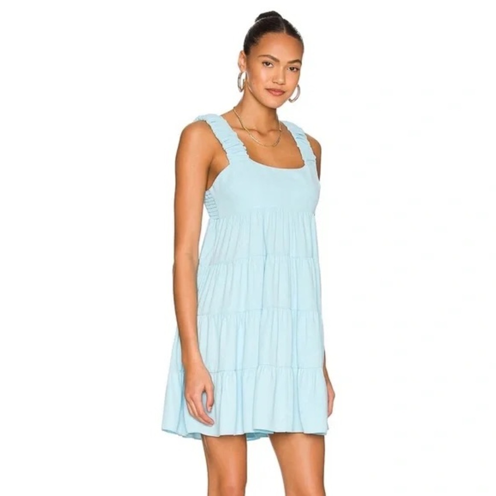 Amanda Uprichard Light Blue Tiered Nicolia Dress NEW Size XS